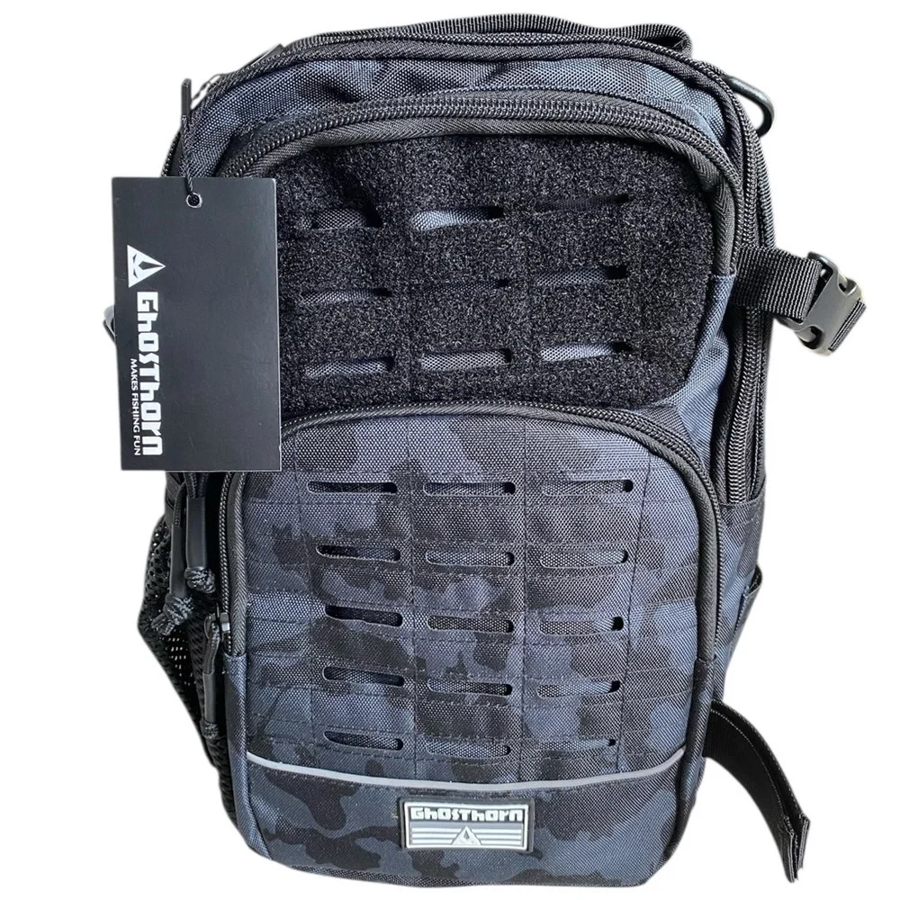 Ghosthorn New Black Camouflage Tactical Fishing Waterproof Lightweight Backpack